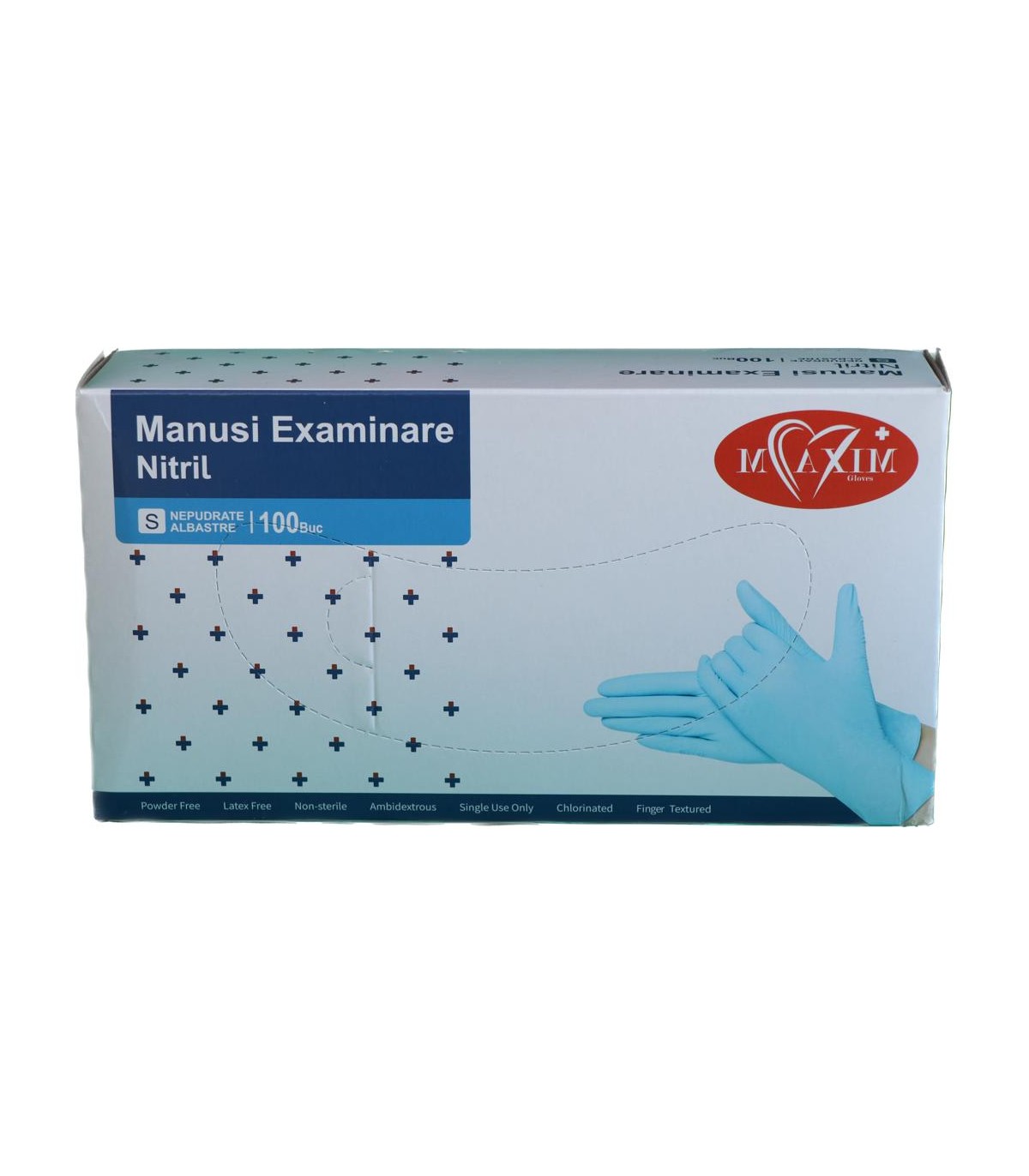 Manusi Examinare Maxim Nitril Albastre 100 bucati