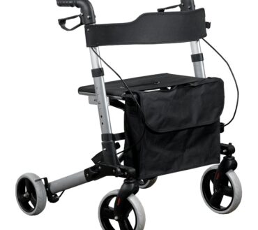 Rolator Pliabil Din Aluminiu Cu 4 Roti Si Geanta Cumparaturi ANTAR AT51006