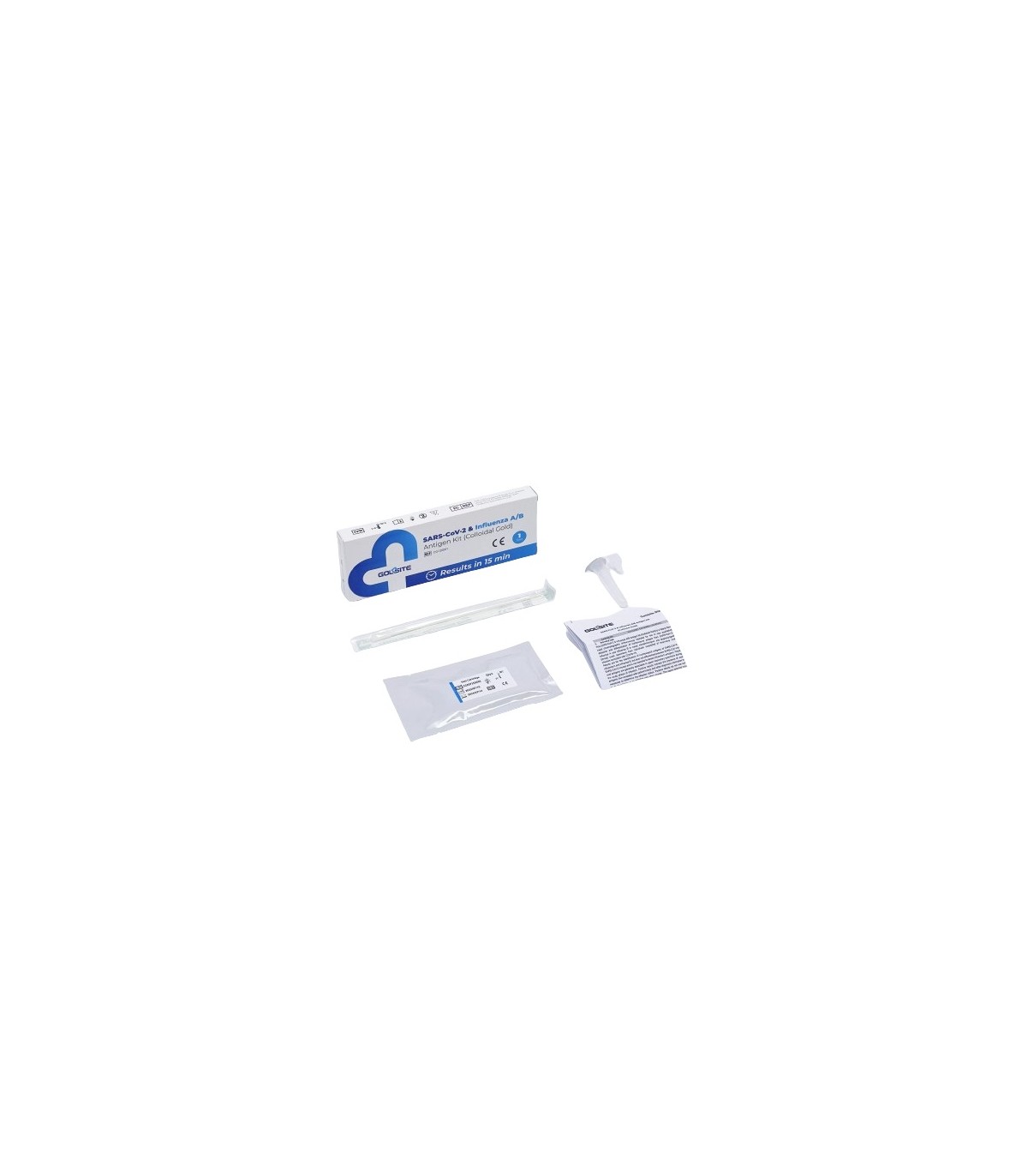Test Rapid Combinat Covid 19 si Gripa A/B, GoldSite, Nazal, destinat Uzului Profesional