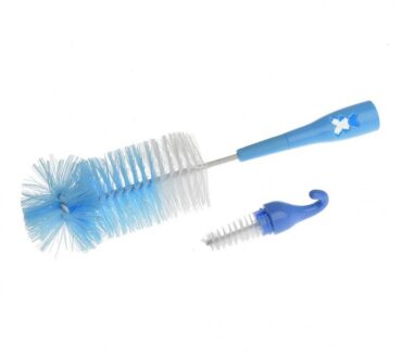 Set 2 perii pentru curățarea biberoanelor și tetinelor Akuku A0338 albastru