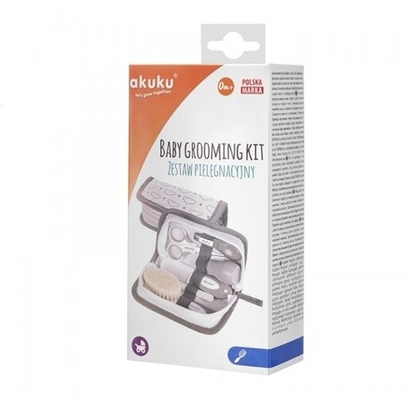 Set Îngrijire Bebe cu Forfecuță, Unghieră, Pilă, Perie, Pieptene și Para Nazală – Akuku A0015 - imagine 4