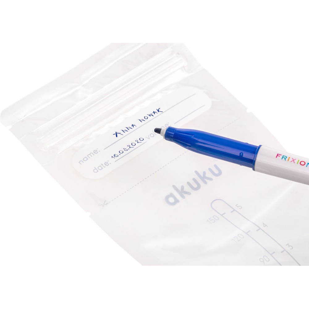 Set 30 pungi sterile pentru stocarea laptelui matern 150 ml Akuku A0011 - imagine 4