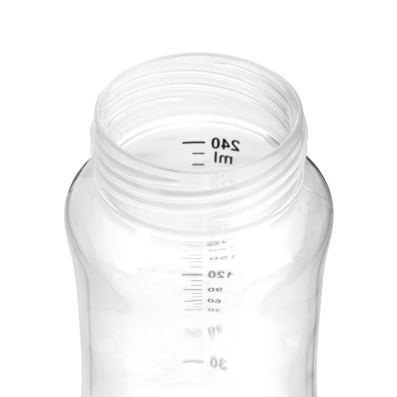 Biberon cu Gât Larg și Tetină Anticolici 240 ml, Akuku A0107 - imagine 4