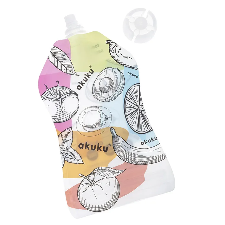 Set 5 pungi reutilizabile pentru alimente 150 ml Akuku A0056 - imagine 3