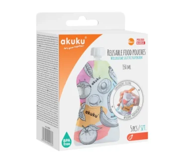 Set 5 pungi reutilizabile pentru alimente 150 ml Akuku A0056