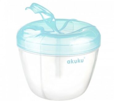 Dozator Lapte Praf 260 ml cu 4 Compartimente, Albastru – Akuku A0461